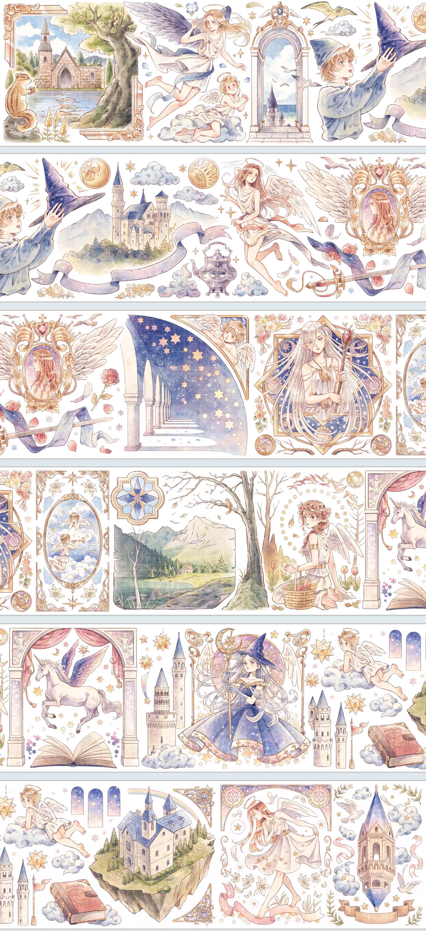 【INSEASON】Fantasy World Character PET Tape for journaling and scrapbooking