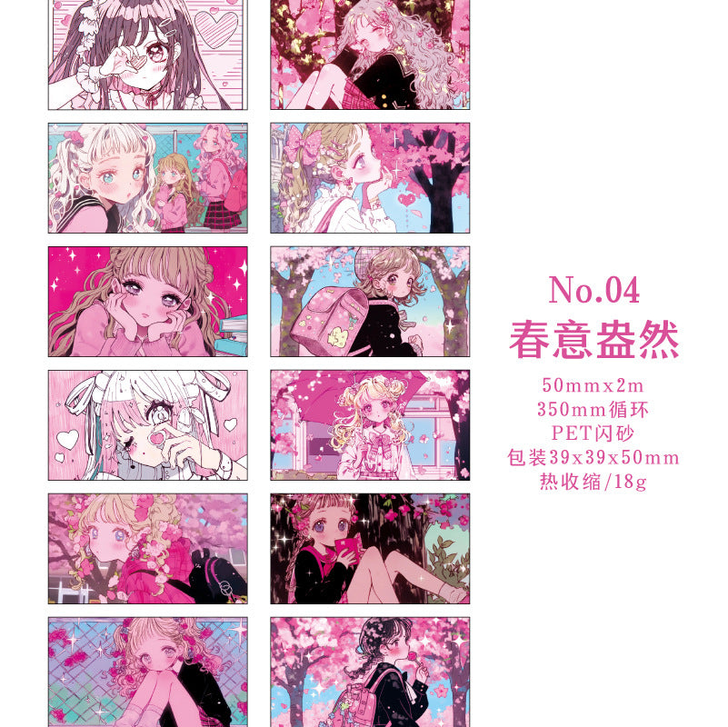 Shoujo Weekly Cartoon Character Tape