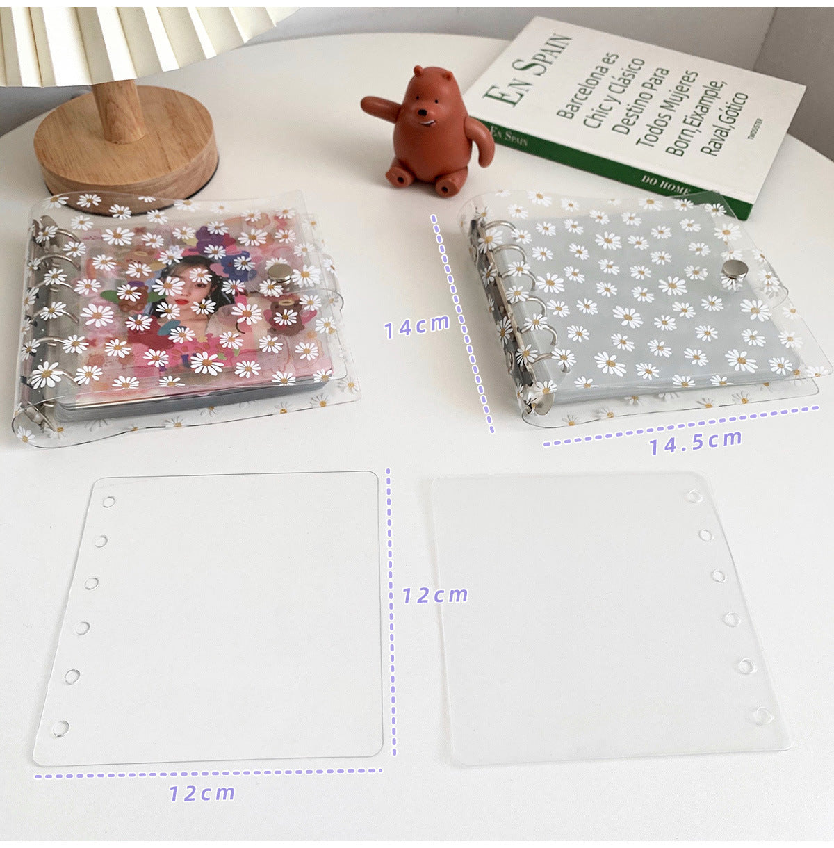 Daisy Transparent Inner Page Scrapbooking Book