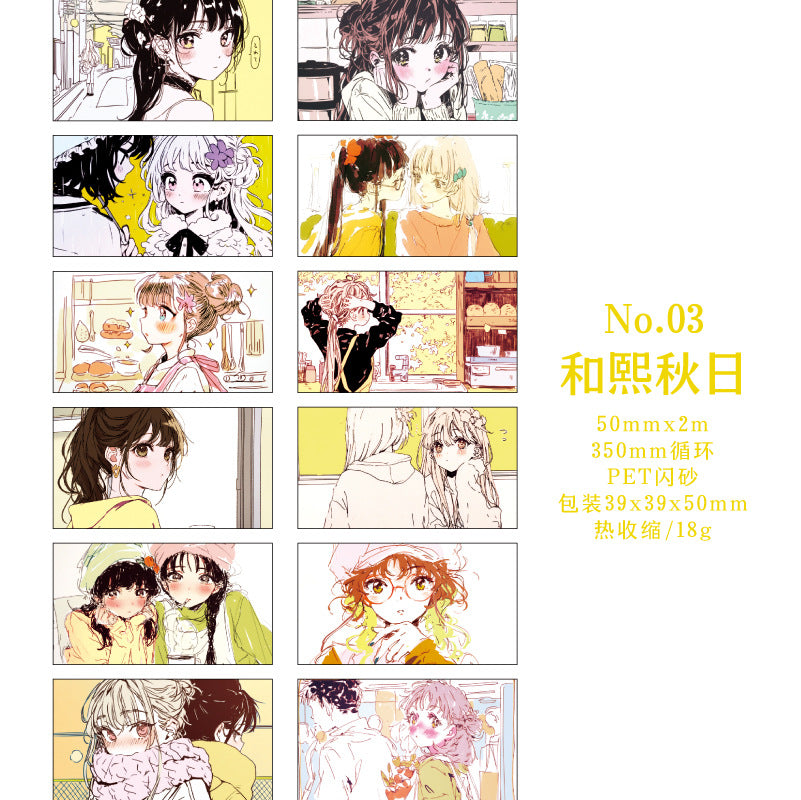 Shoujo Weekly Cartoon Character Tape