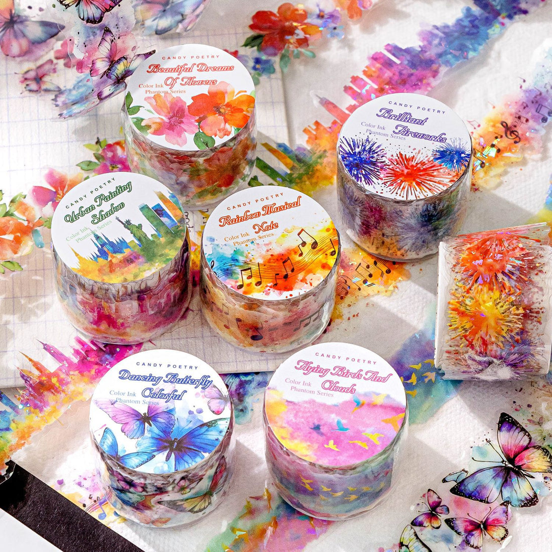 Colorful Ink Mirage PET Tape