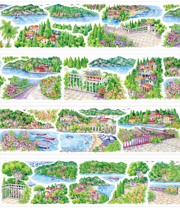 【Paper Domain】Mountain Town Landscaping PET Tape (8.5cm*5M)