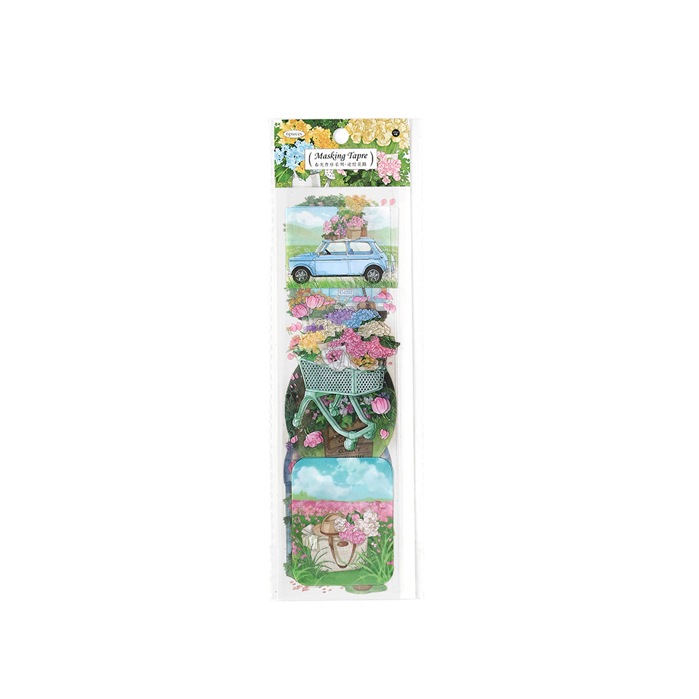 Panoramic Spring Scenery Decorative Tape