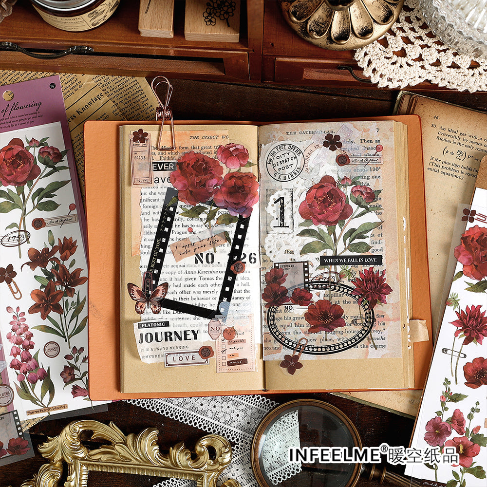 Flowering Letter Tape Sticker