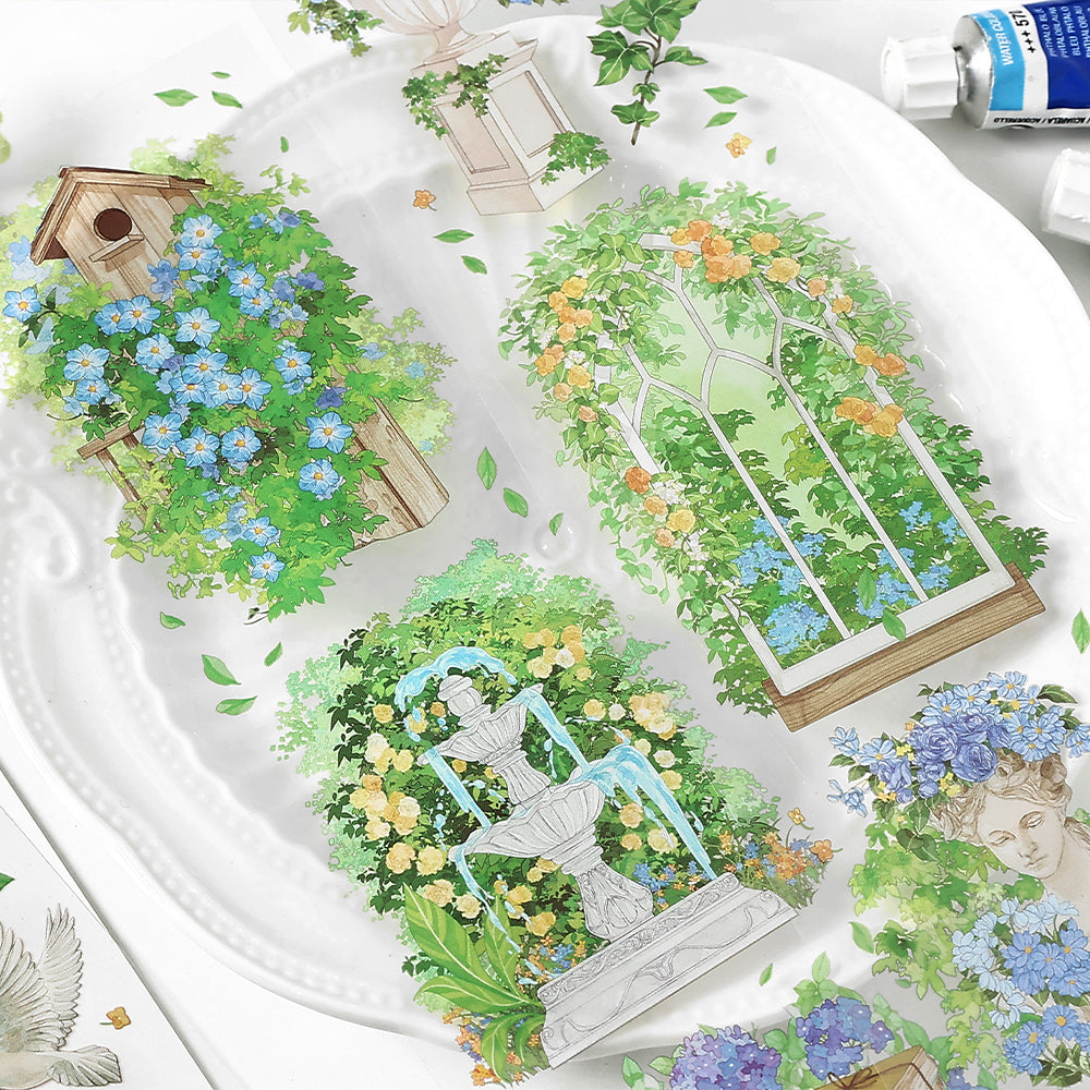 Panoramic Spring Scenery Decorative Tape