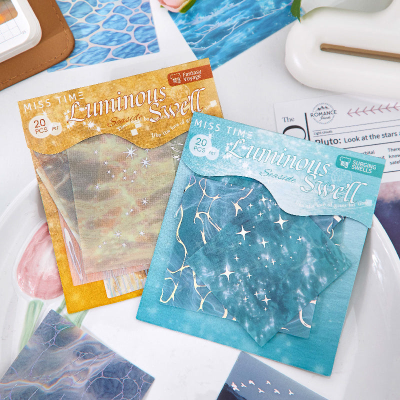 Flowing Light and Shimmering Waves PET Sticker