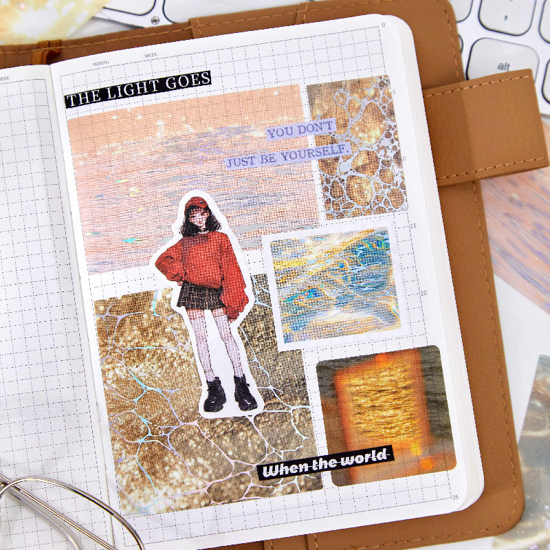 Flowing Light and Shimmering Waves PET Sticker