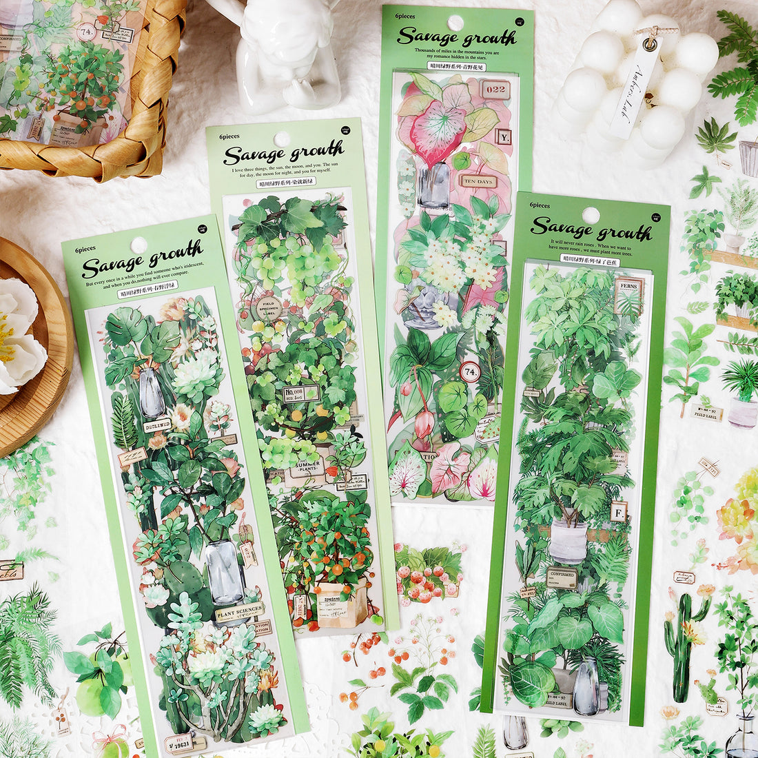 Green Field Sticker Tape