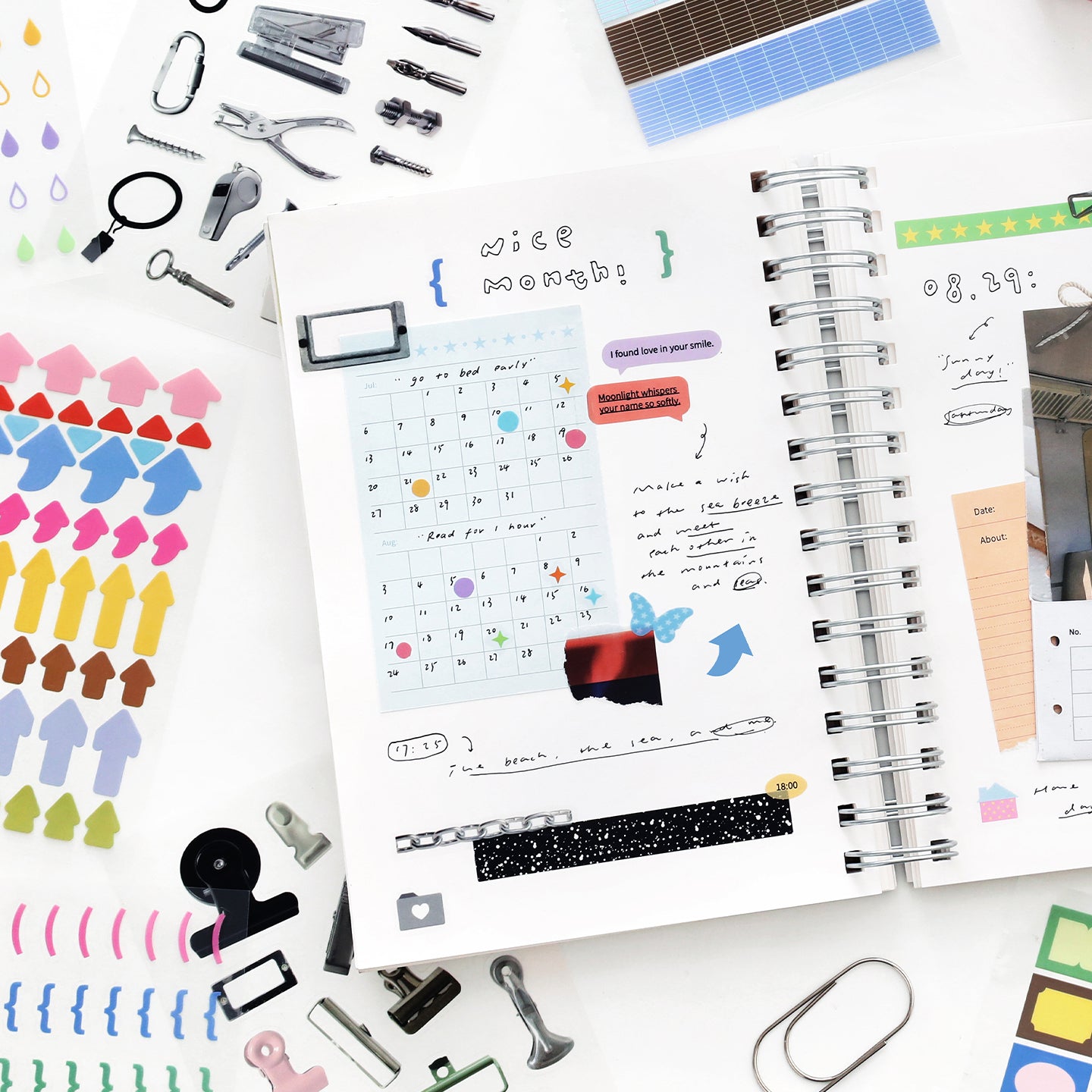 Decorative Pre-cut Sticker Book