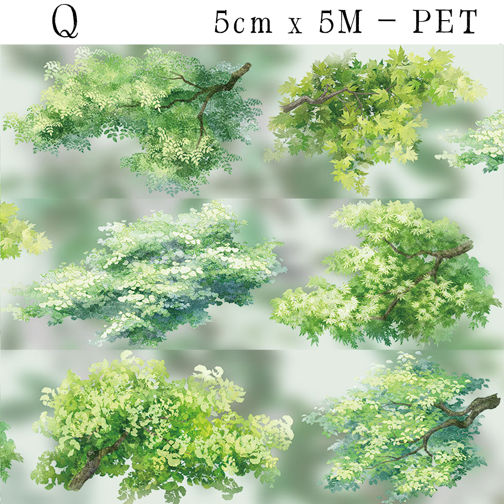 【ZERO】The branches of the Trees PET Tape(33 Styles)(Whole Roll Tape)