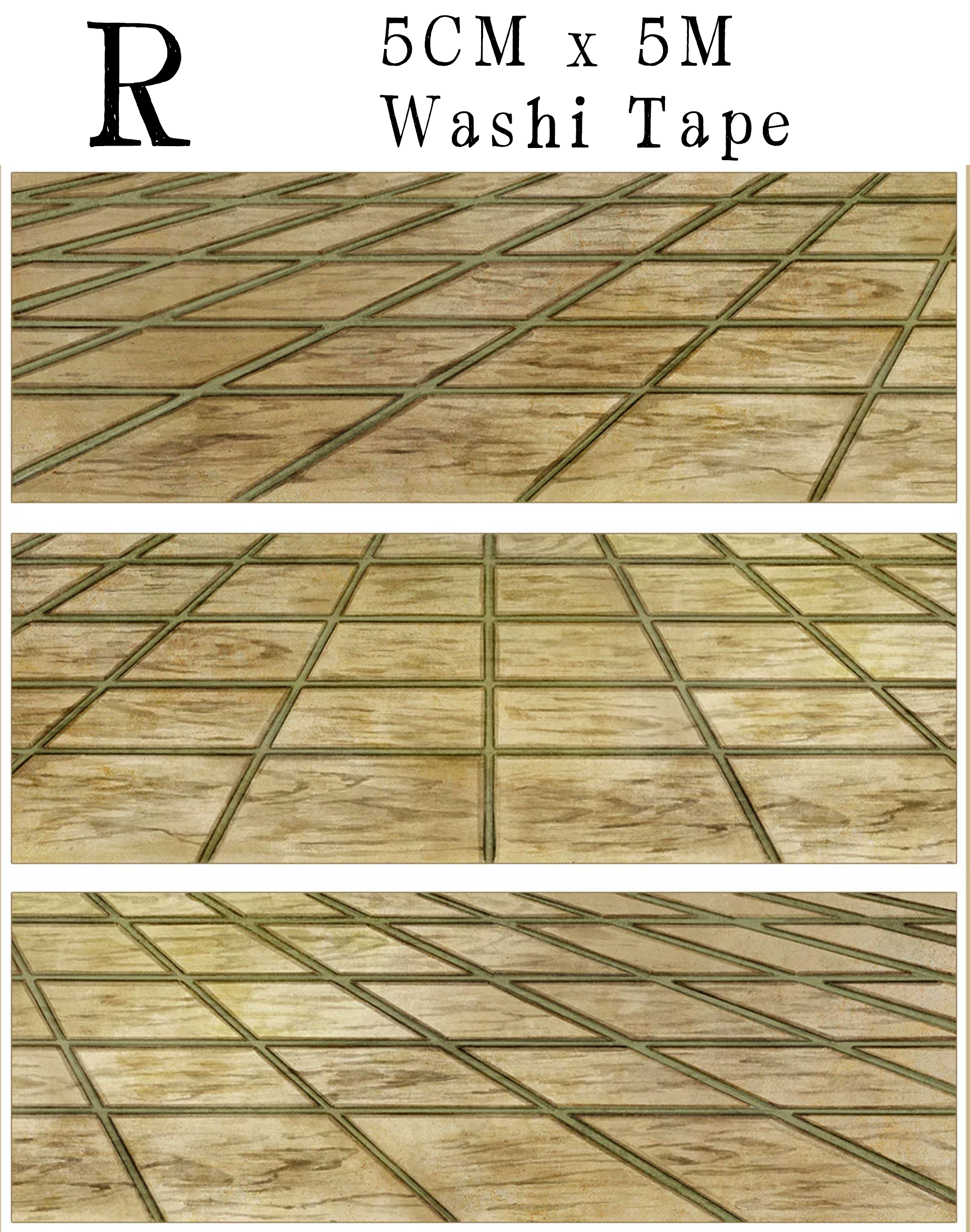 【ZERO】Roads/Walls/Floor/Steps Landscaping Tape (67 Styles) (Whole Roll Tape)