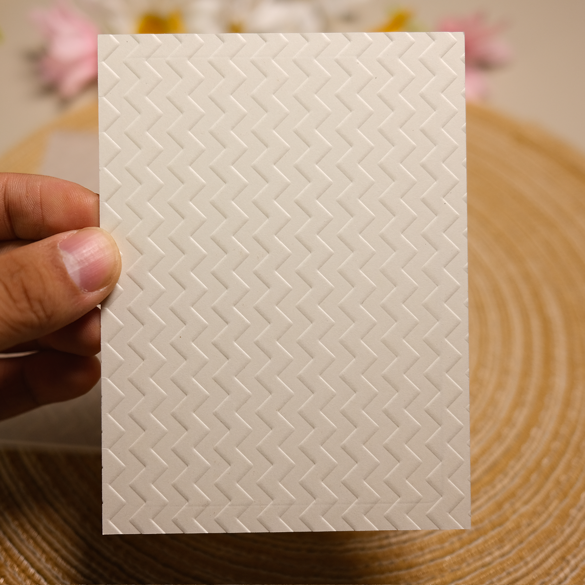 Right Angle Texture Plastic Embossing Folder