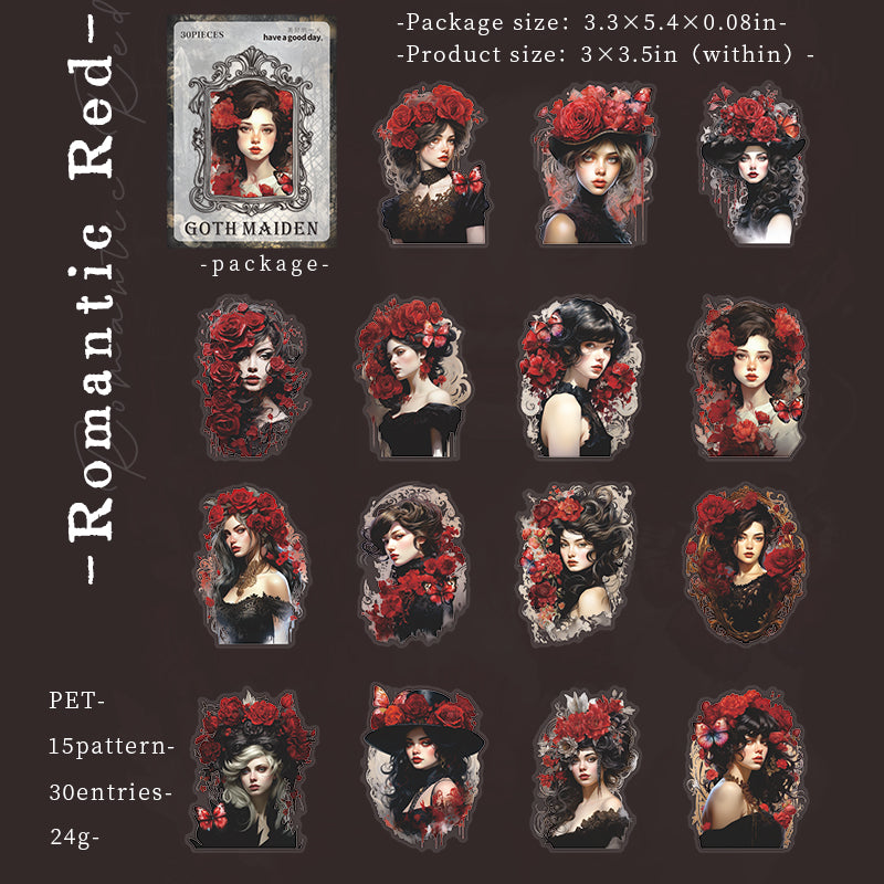 Goth Girl PET Sticker