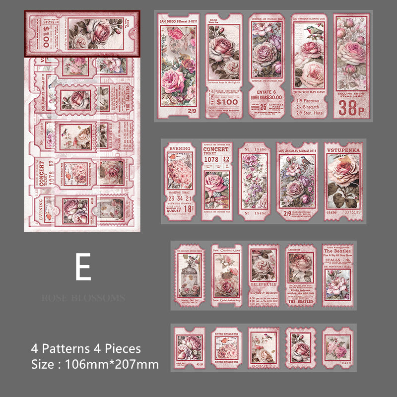 "Garden Fragments" Series Stickers Sheets 8 Types