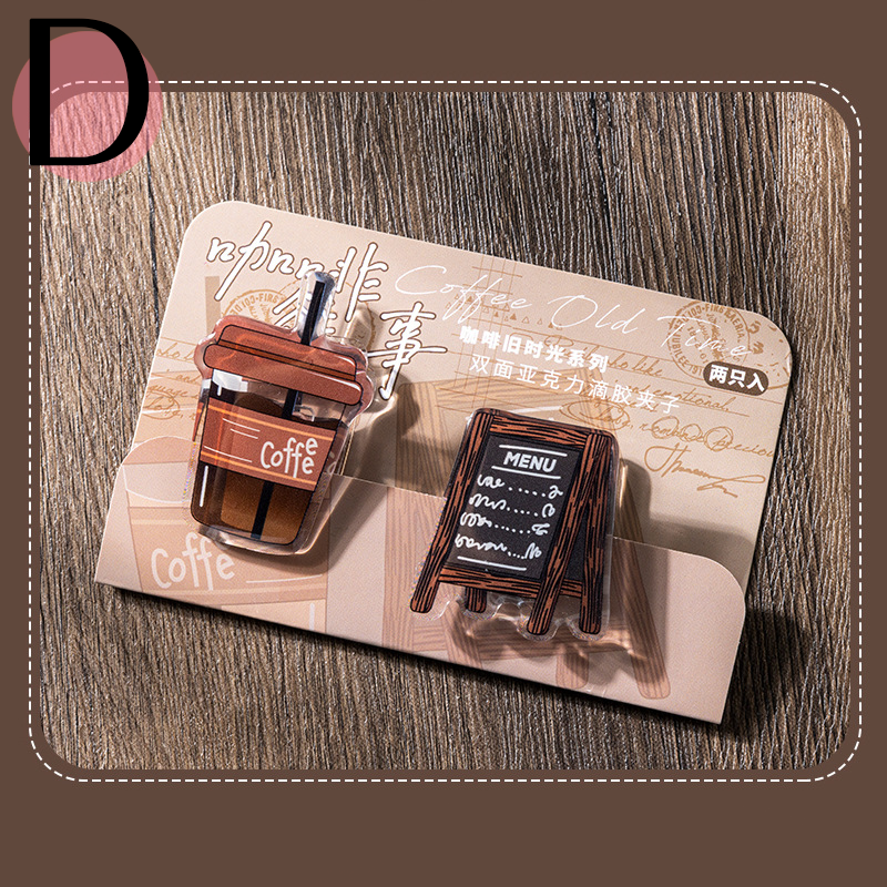 Coffee Nostalgia Series Acrylic Clip