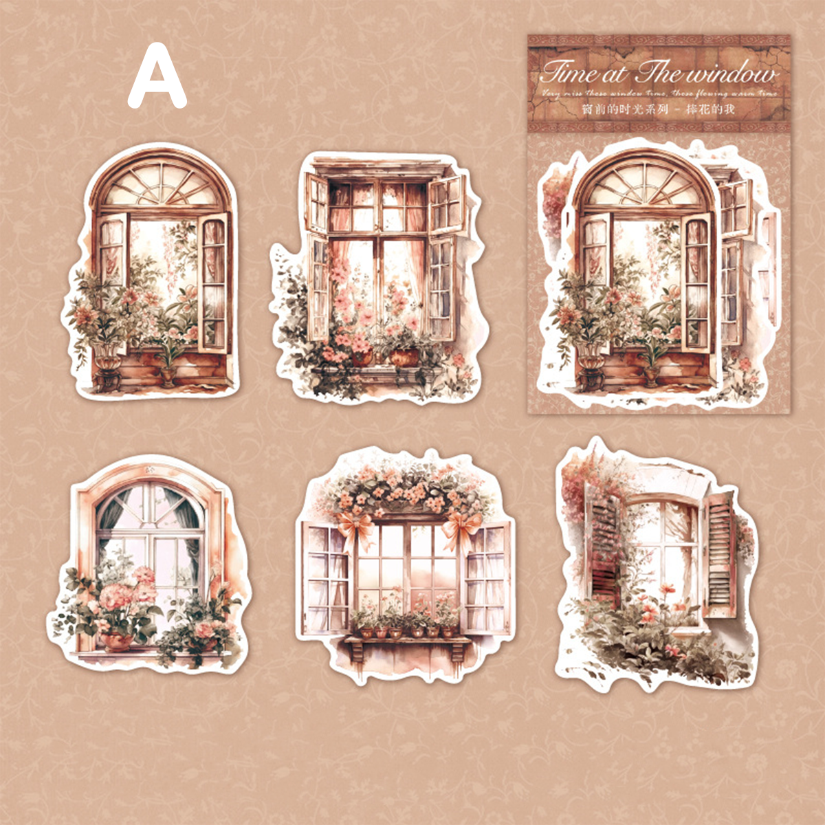 Window Story Scrapbooking Sticker