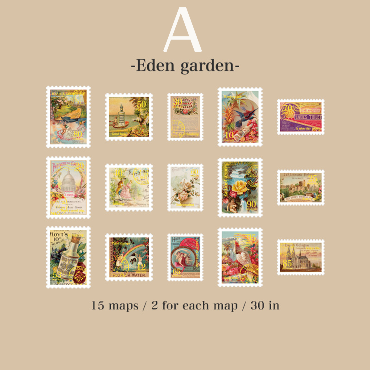 Travel stamp collector Foil Stickers