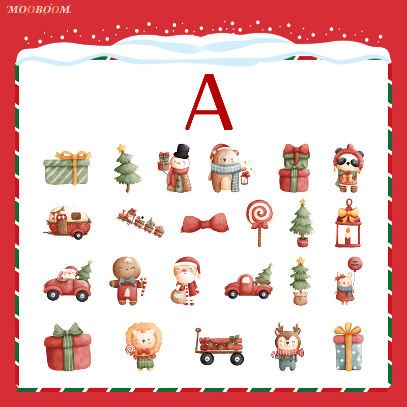 Merry Christmas Series Boxed Stickers