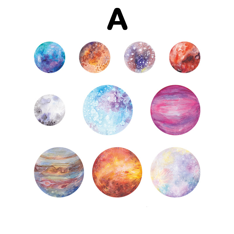 Romantic Planet Scrapbooking Stickers For Bujo