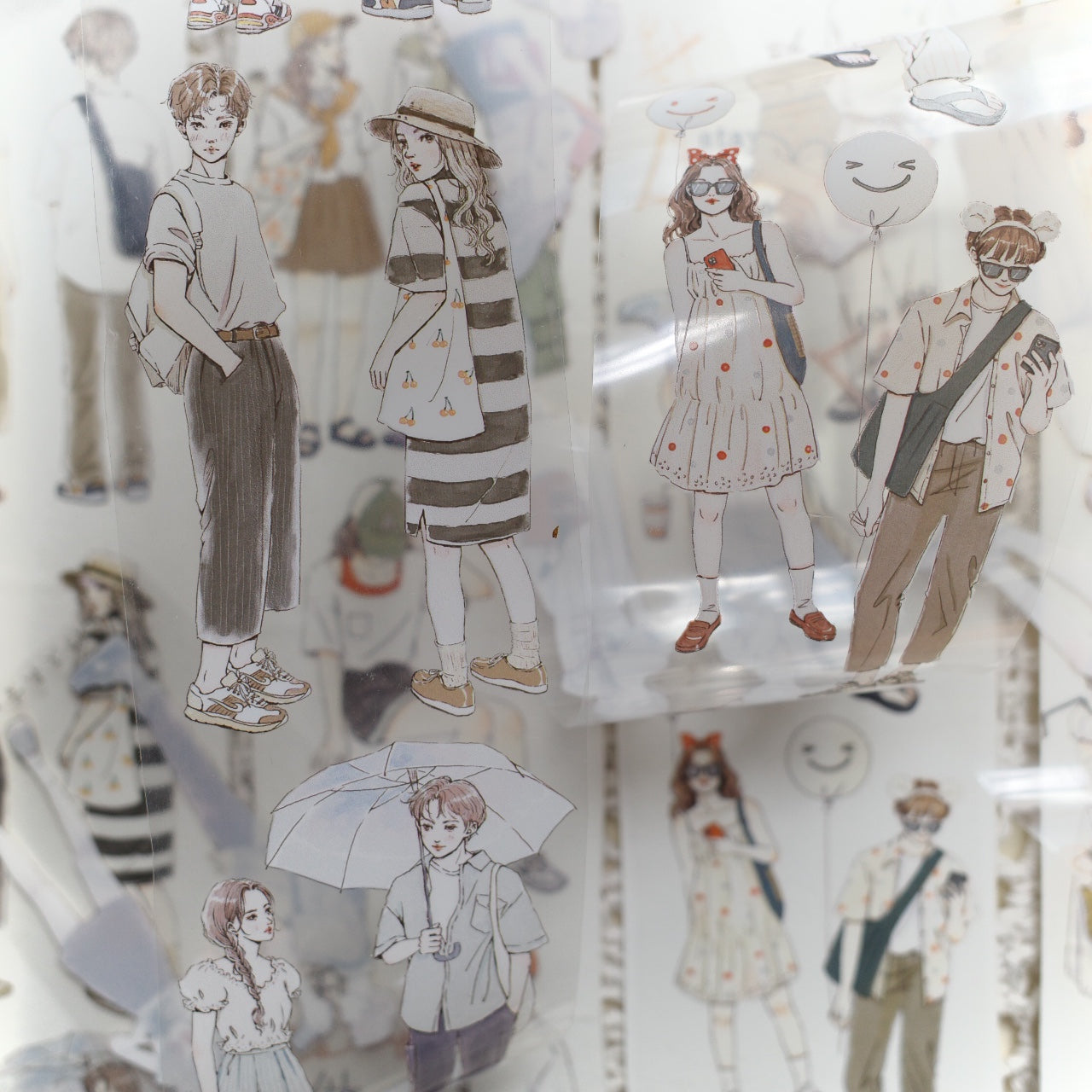 6mm*100cm He & I Character Tape