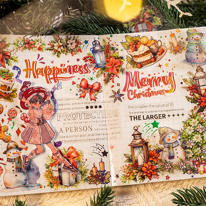 Christmas Carol Laser Stickers