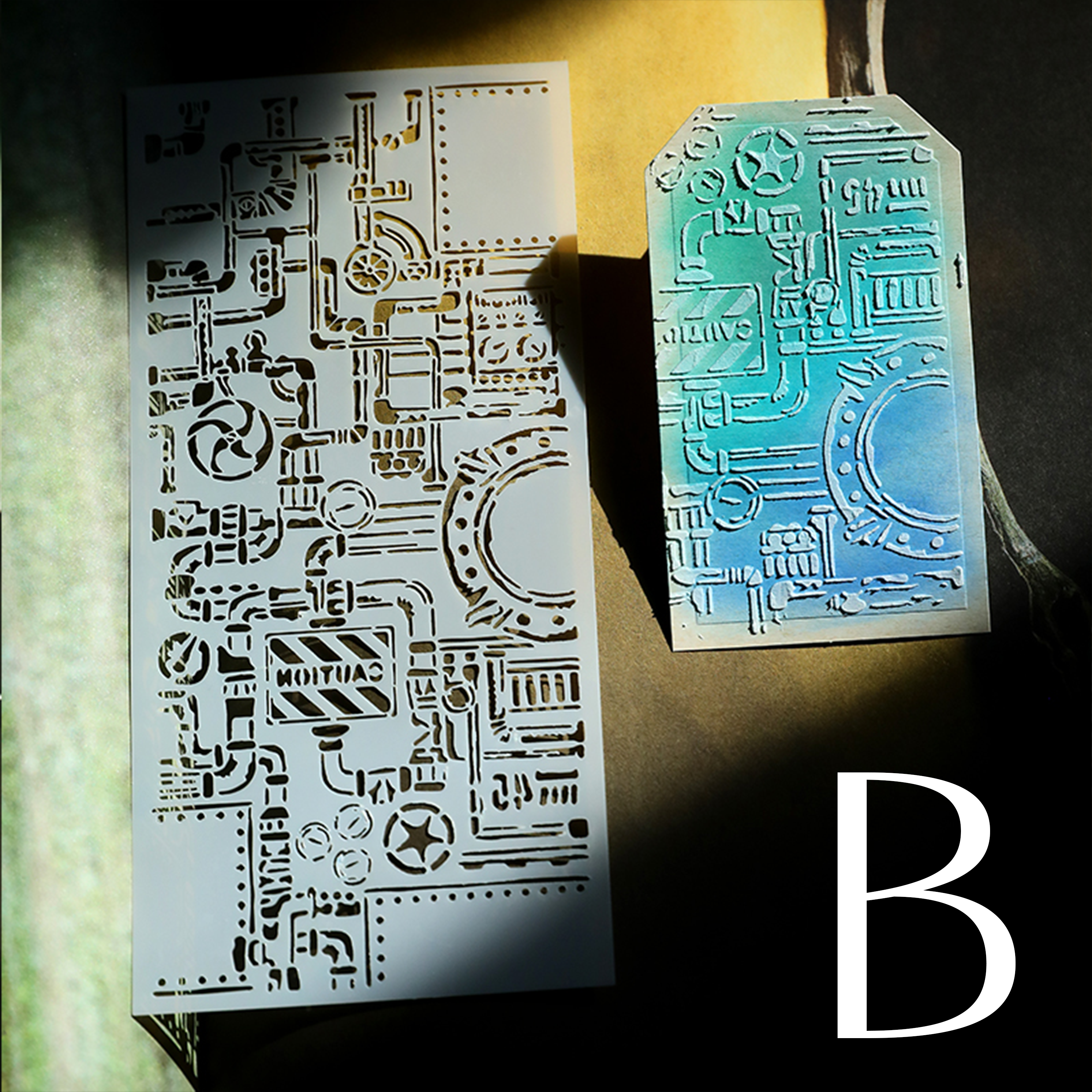 Vintage Mask Stencil