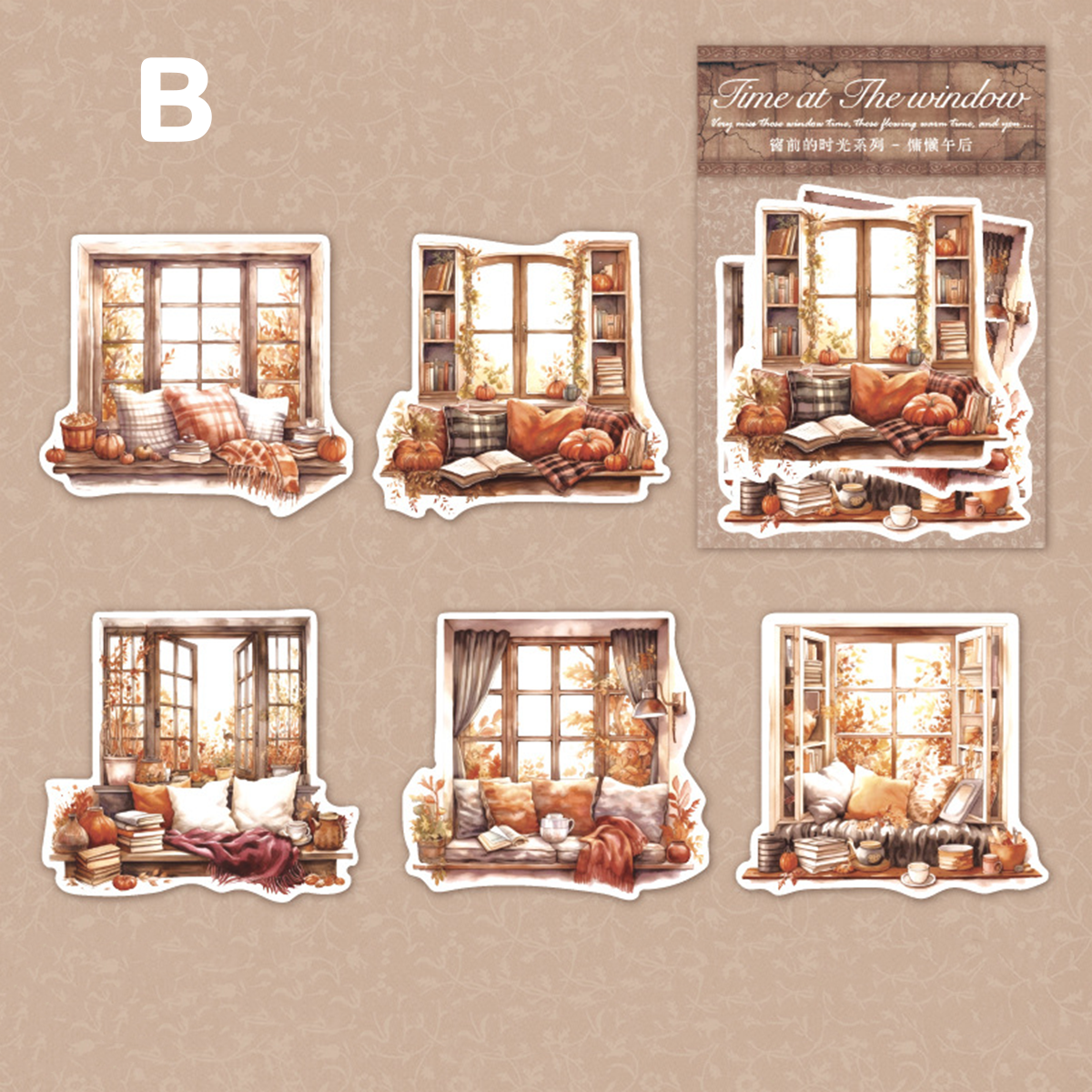 Window Story Scrapbooking Sticker