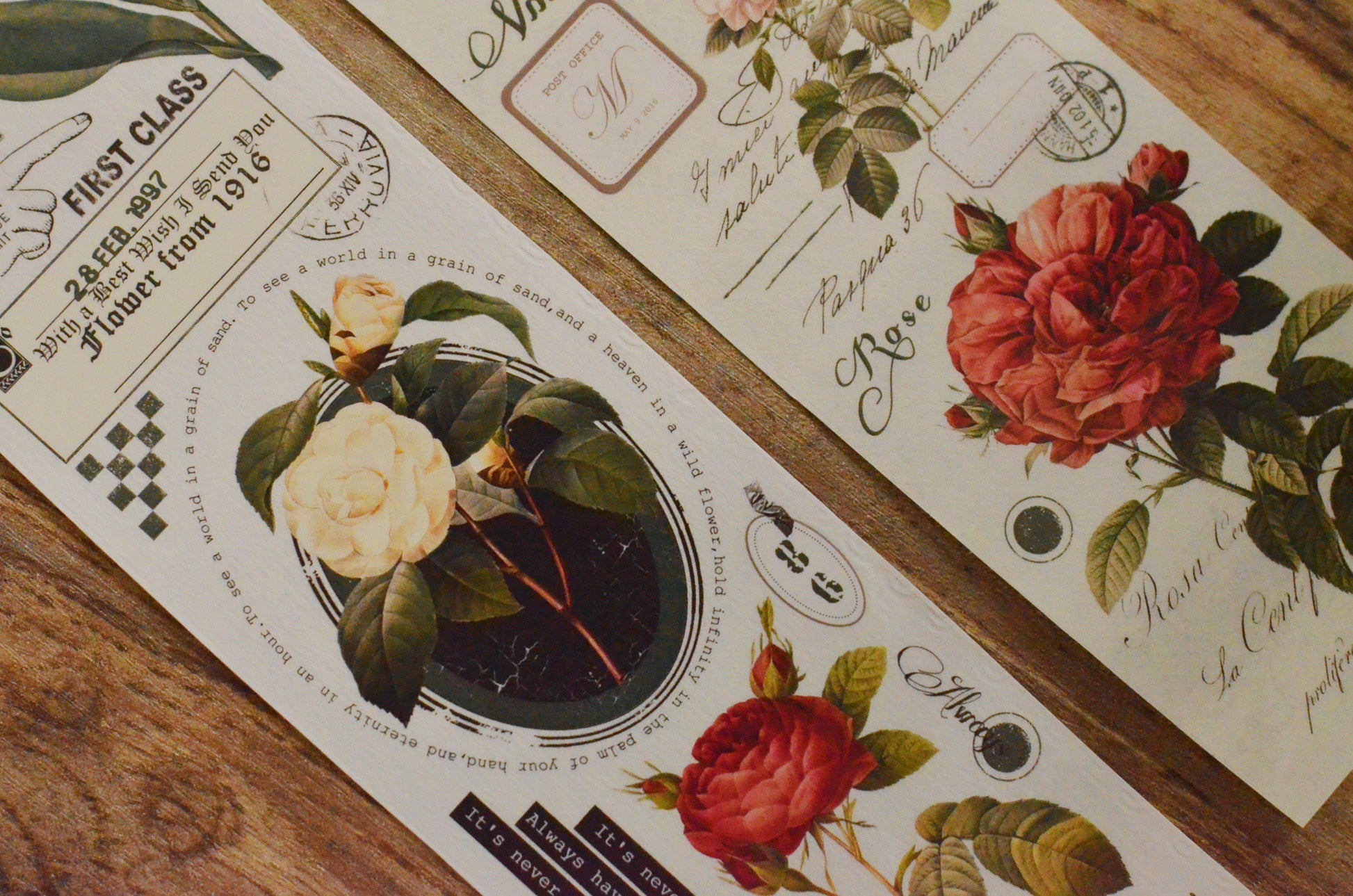 Scrapbooking Vintage Floral Pattern PET Washi Tape