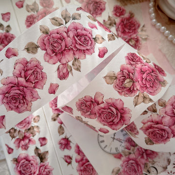 Pink Flower PET Tape (5.5cm*100cm）