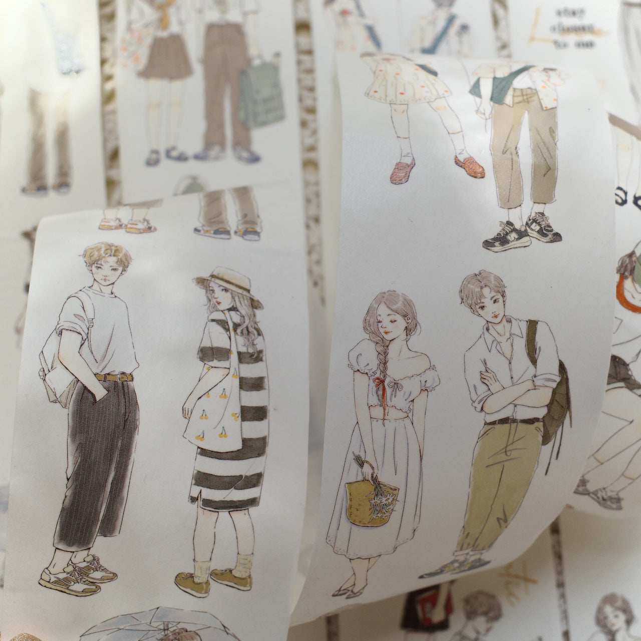 6mm*100cm He & I Character Tape