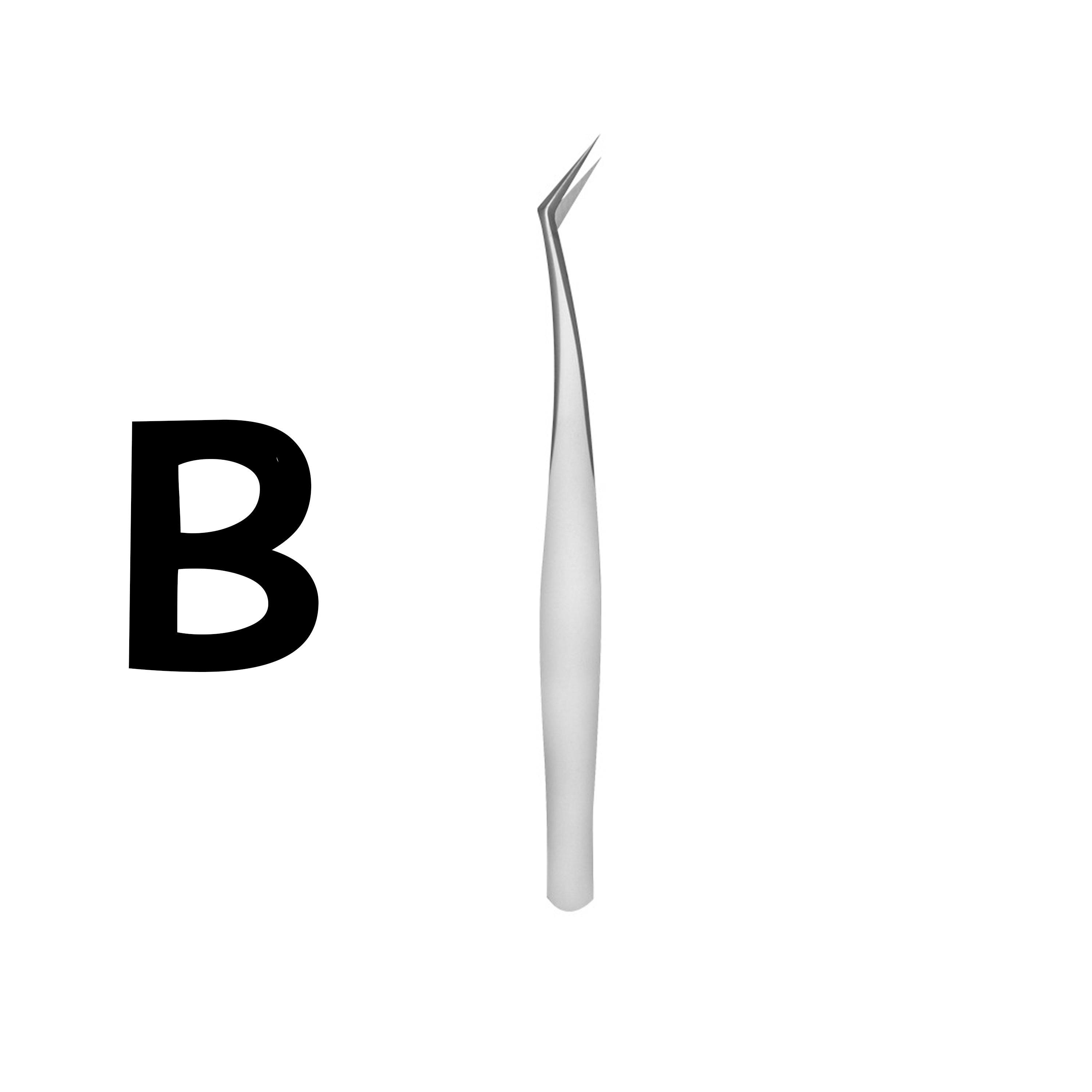 Silver & Multicolor Sticker Tweezers with Box