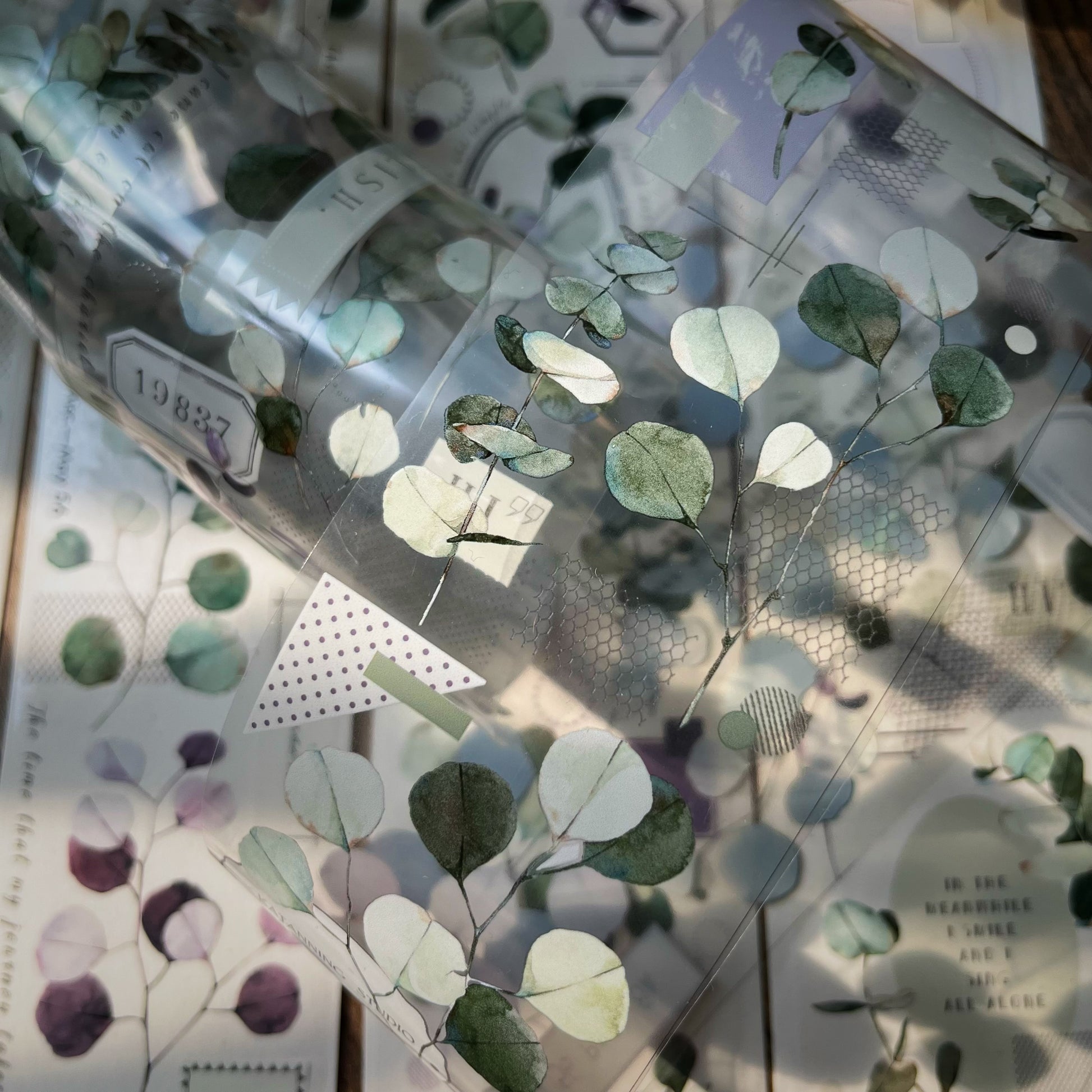 Eucalyptus Washi Tape | Eucalyptus PET Tape | Beautiful washi tape For bujo & scrapbooking