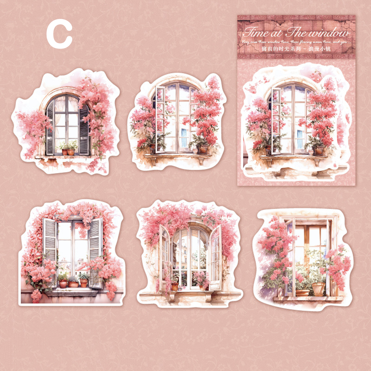 Window Story Scrapbooking Sticker