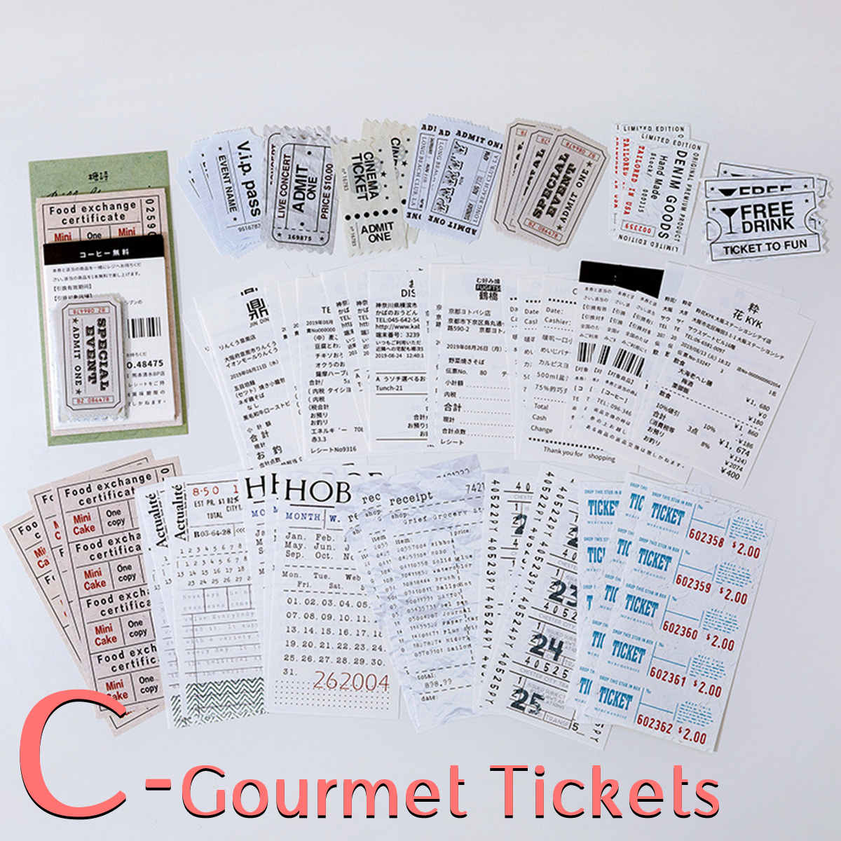 TANGSHI Ticket Hall Receipt Decorative Papers