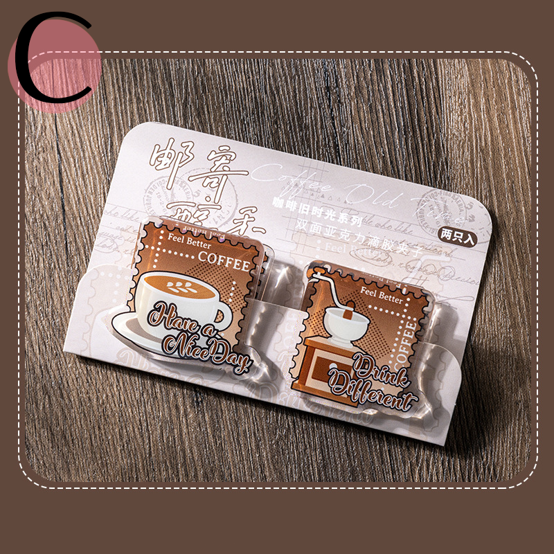 Coffee Nostalgia Series Acrylic Clip