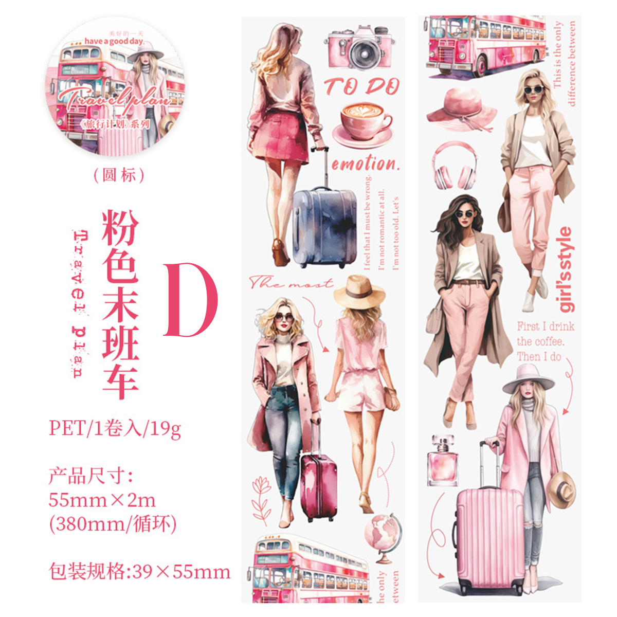 Travel Plan PET Tape