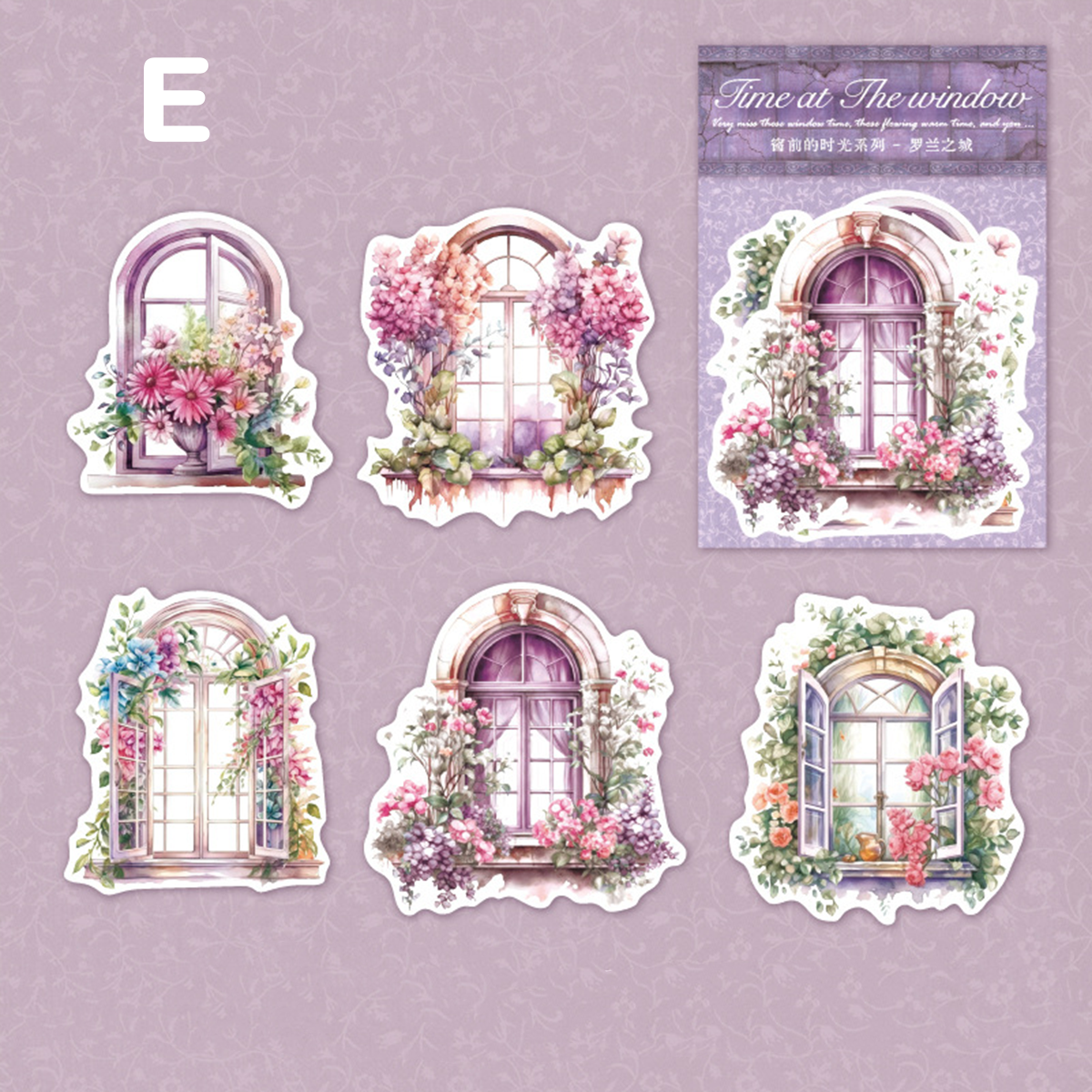 Window Story Scrapbooking Sticker