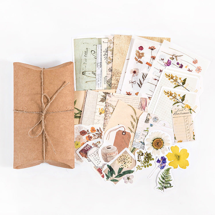 Vintage Collection Room Series Scrapbooking Materials Pack (Paper + Stickers)