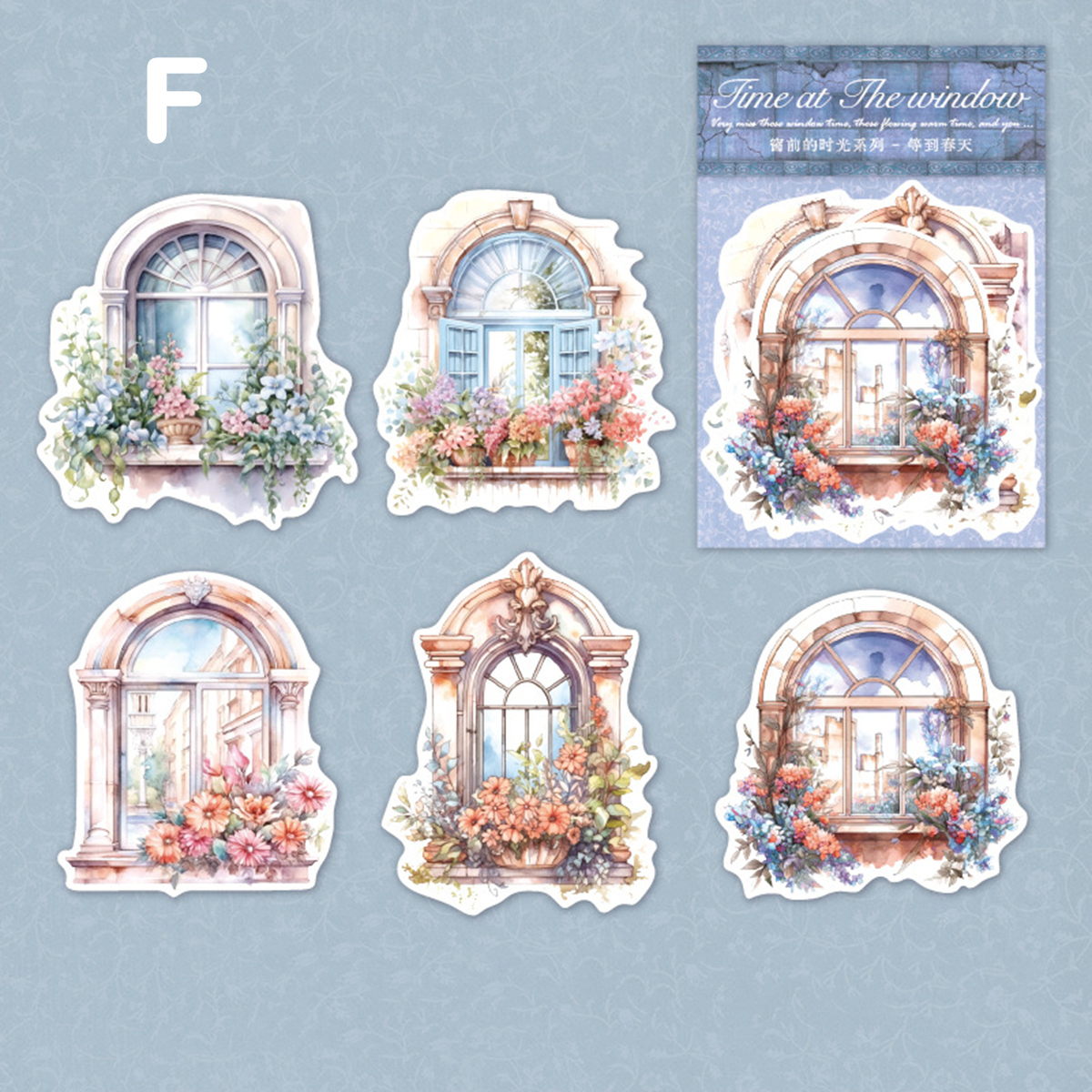 Window Story Scrapbooking Sticker