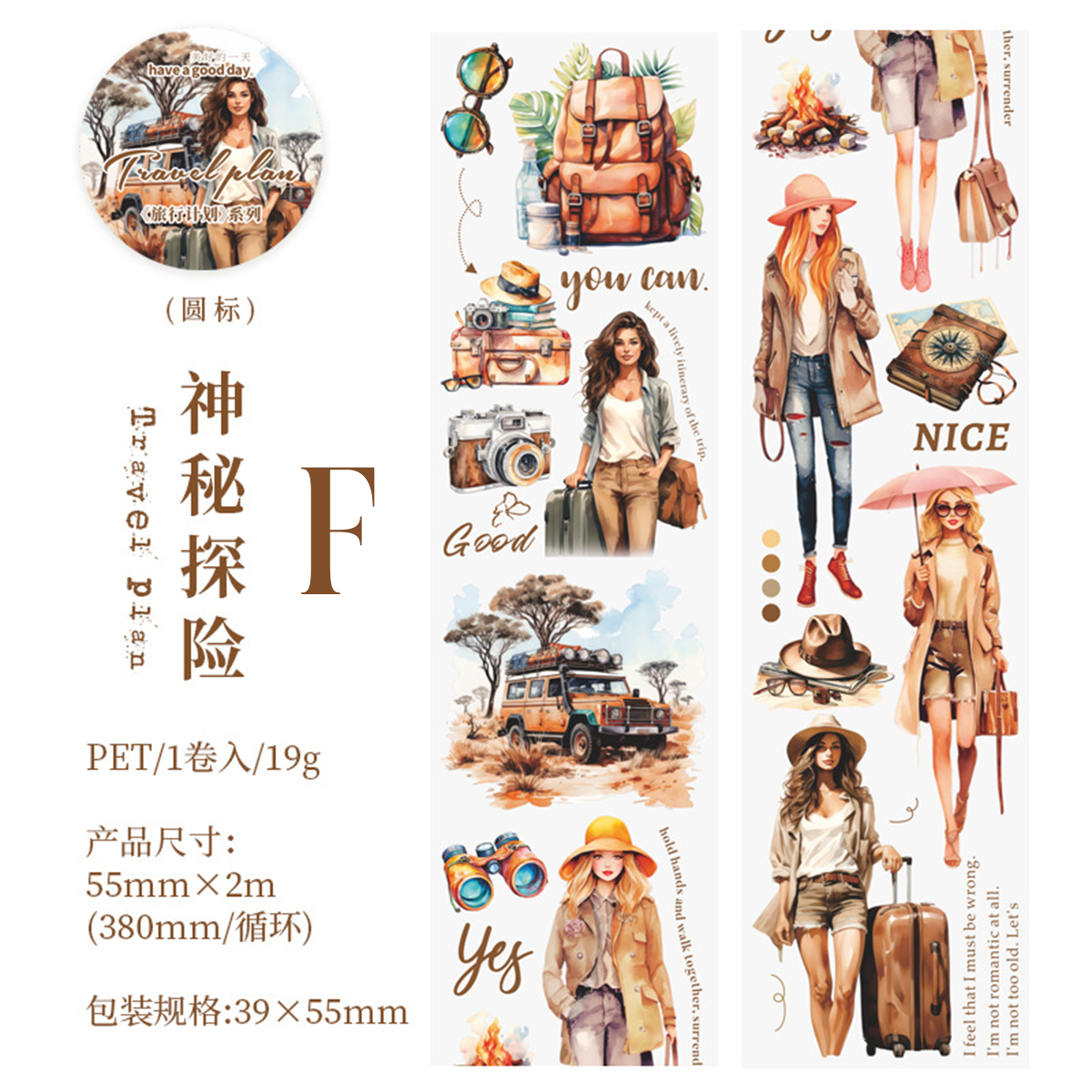 Travel Plan PET Tape