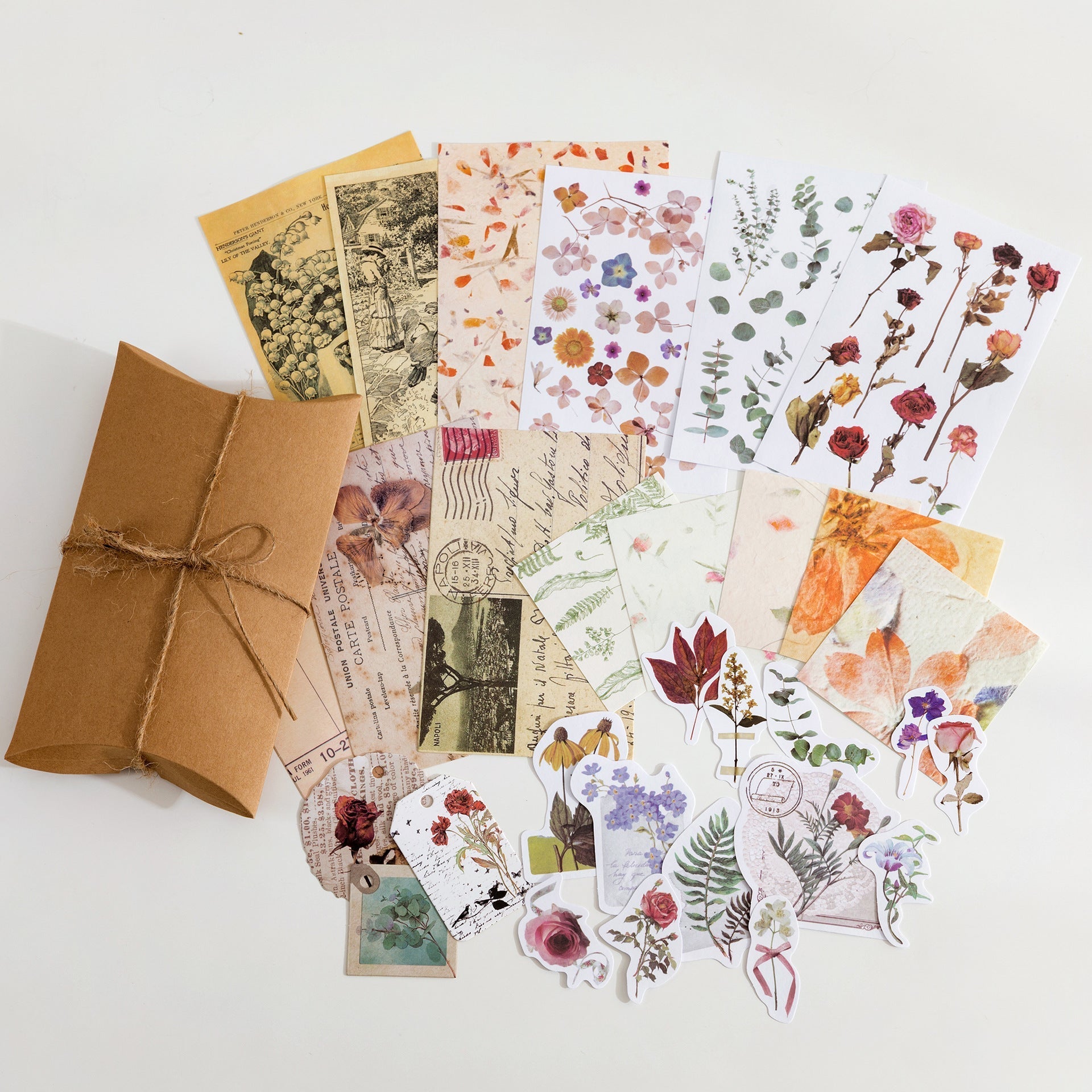 Vintage Collection Room Series Scrapbooking Materials Pack (Paper + Stickers)