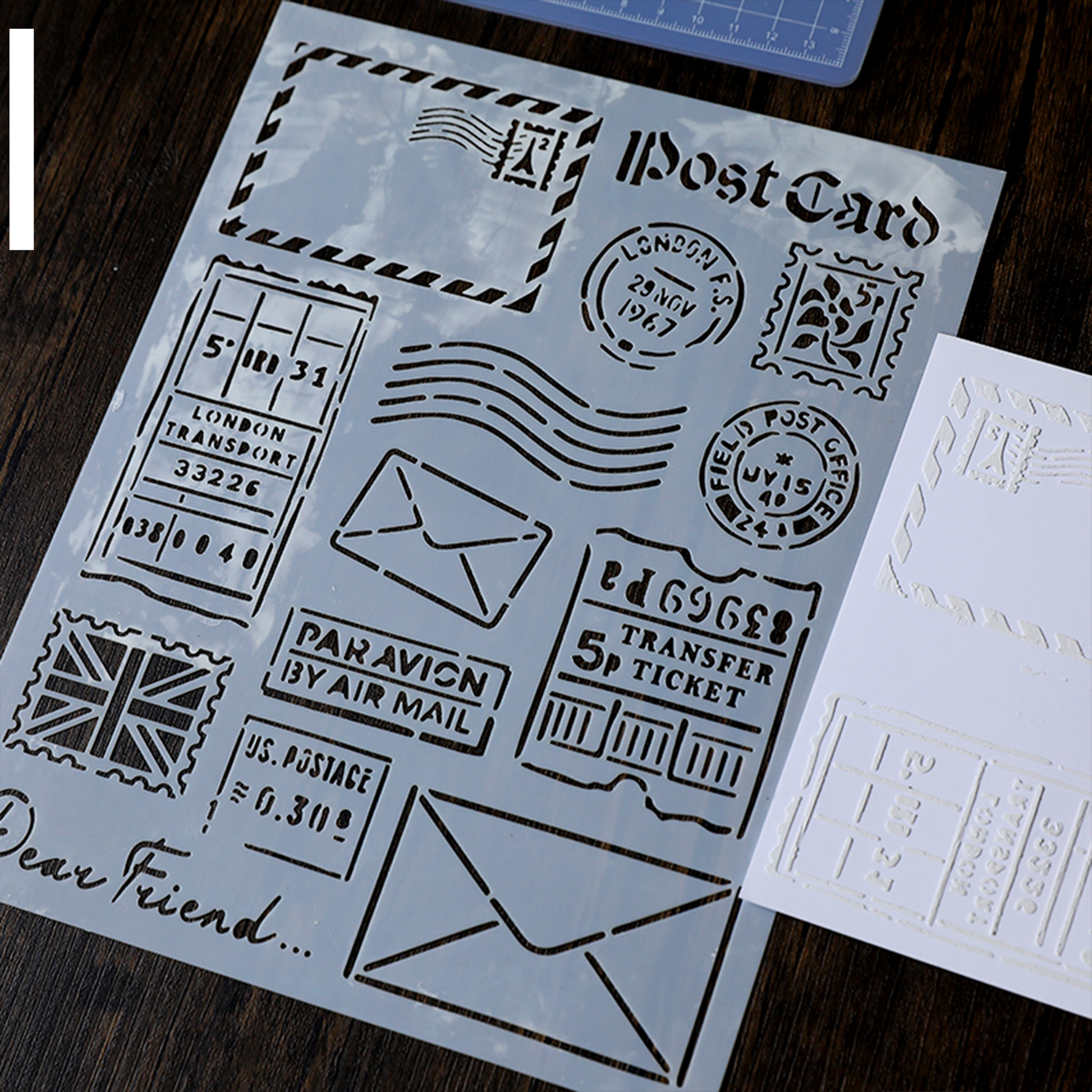 Vintage Mask Stencil