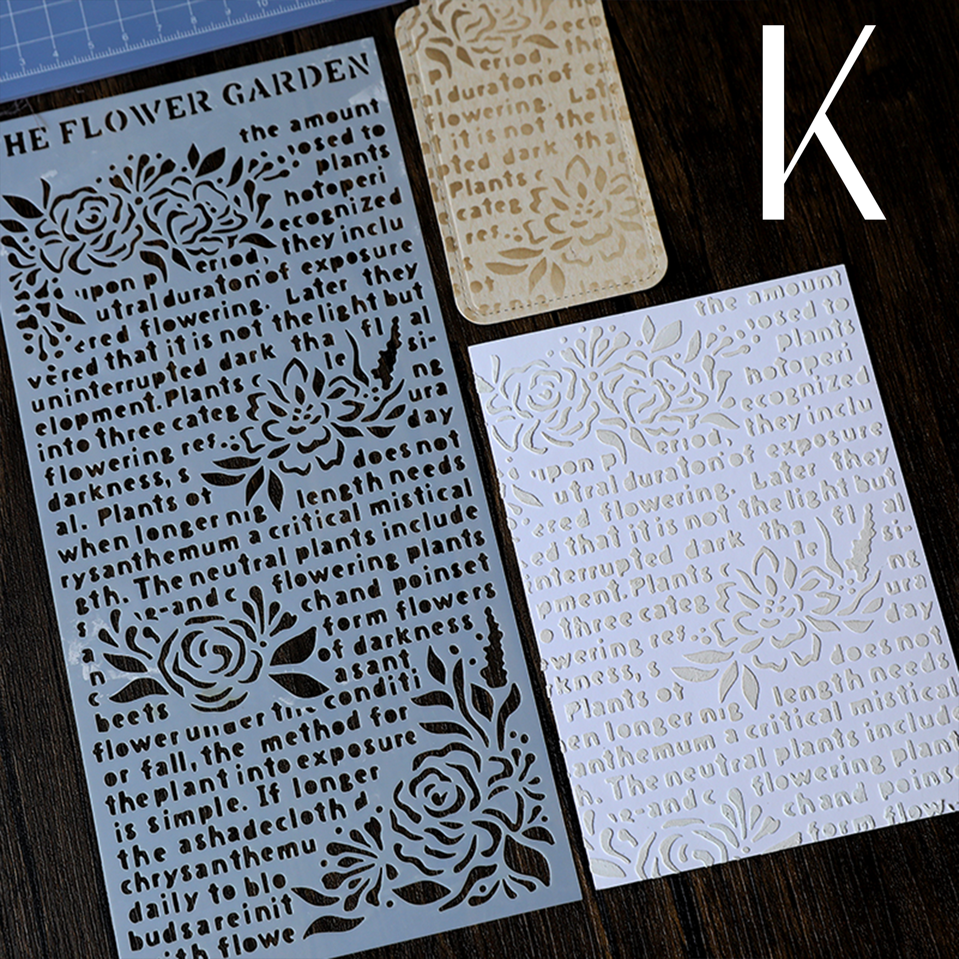 Vintage Mask Stencil