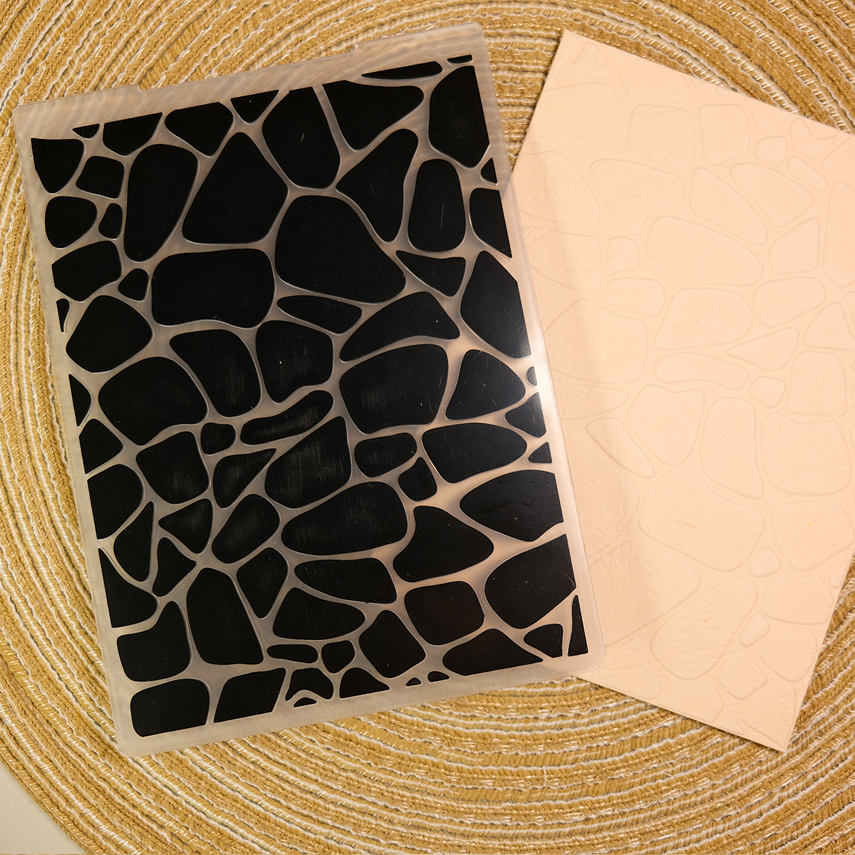 Stone Tile Texture Plastic Embossing Folder
