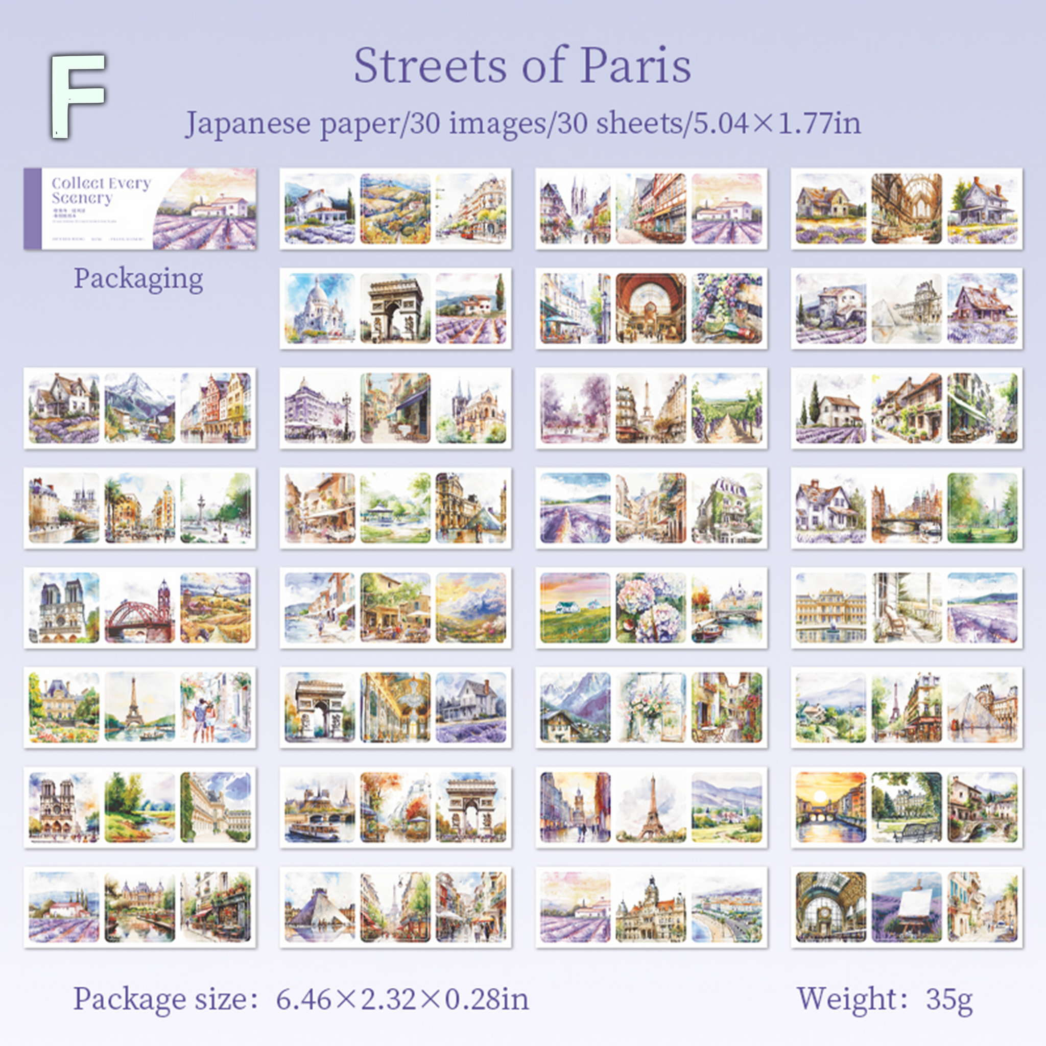 Collect Every Scenery Washi Sticker Book