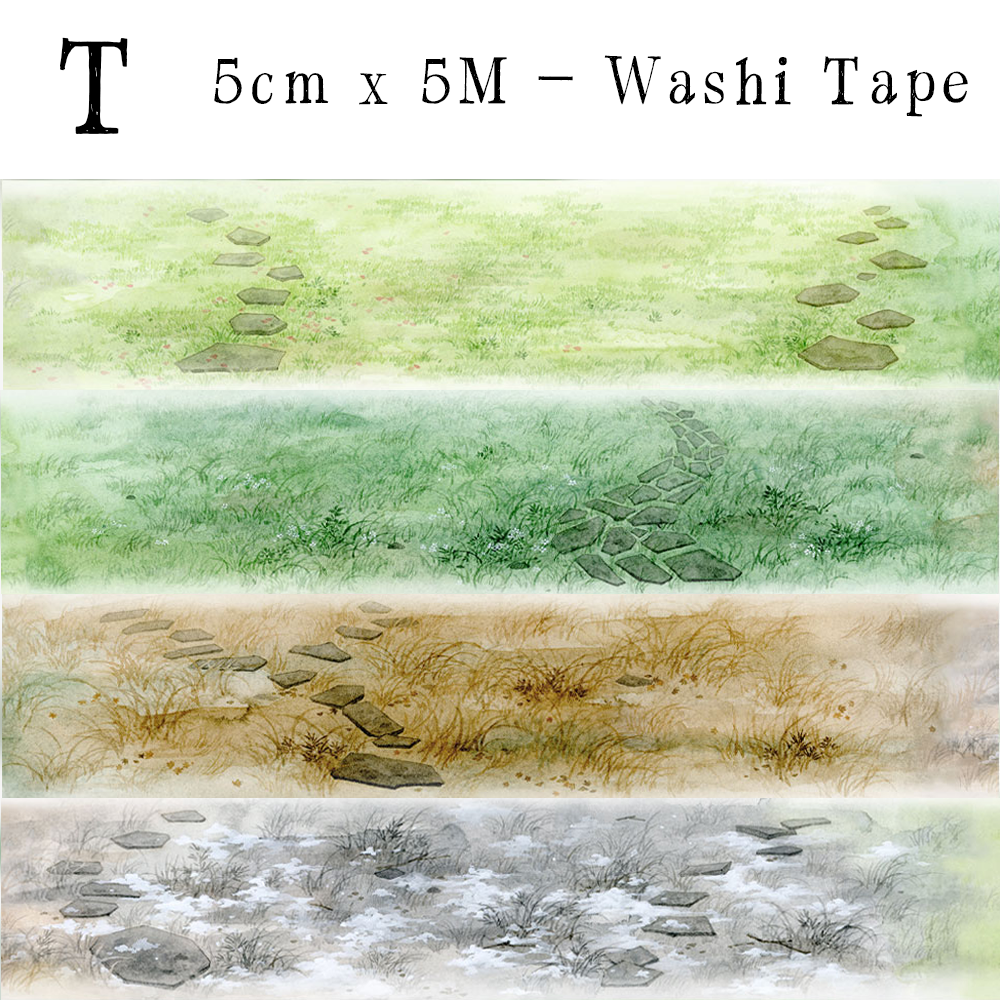 【ZERO】Sky & Grassland Landscaping Tape(40 Styles)(Whole Roll Tape)