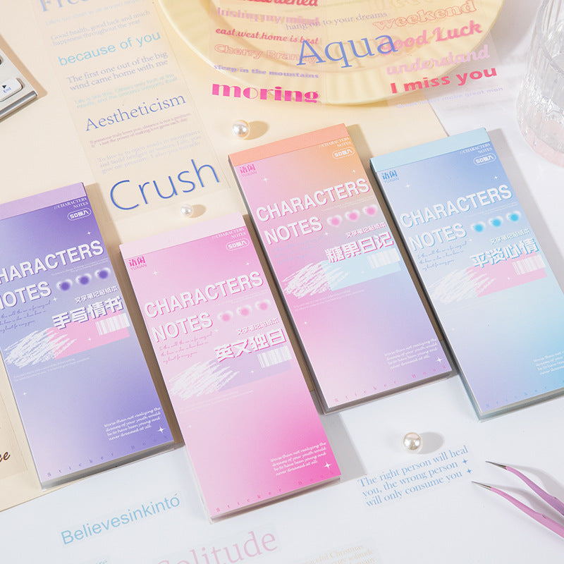 Text PET Sticker Book