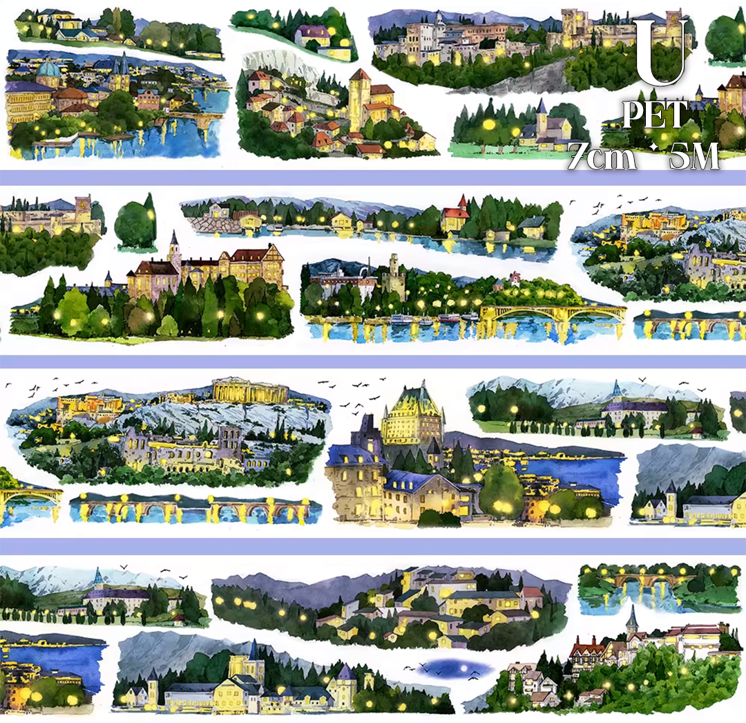 【ZERO】About Night Landscaping Tape(34 Styles)(Whole Roll Tape)