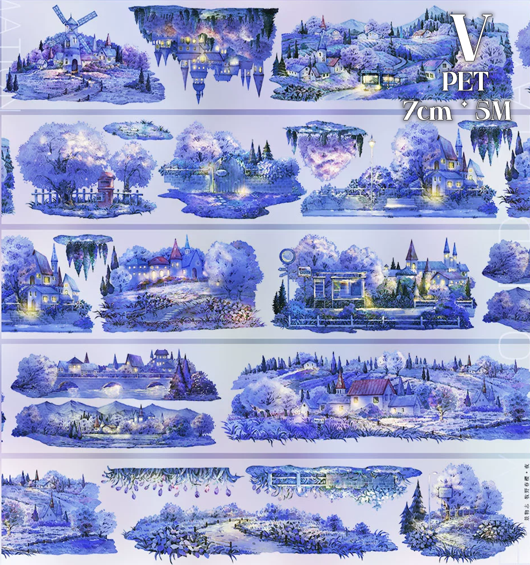 【ZERO】About Night Landscaping Tape(34 Styles)(Whole Roll Tape)