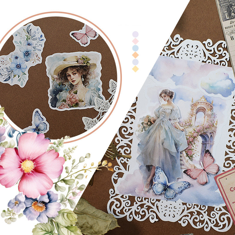 Vintage Sticker Book 5 Theme